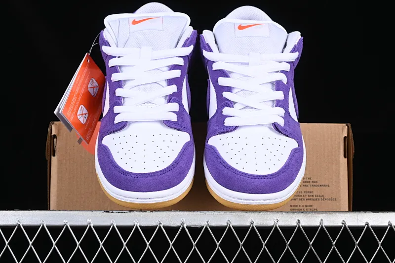 All categories Nk SB Dunk series Nk SB Dunk Low low-top sneakers M version pure original Nk SB Dunk Low Pro ISO "Purple Suede" wicked purple color SB low-top casual sneakers DV5464-500